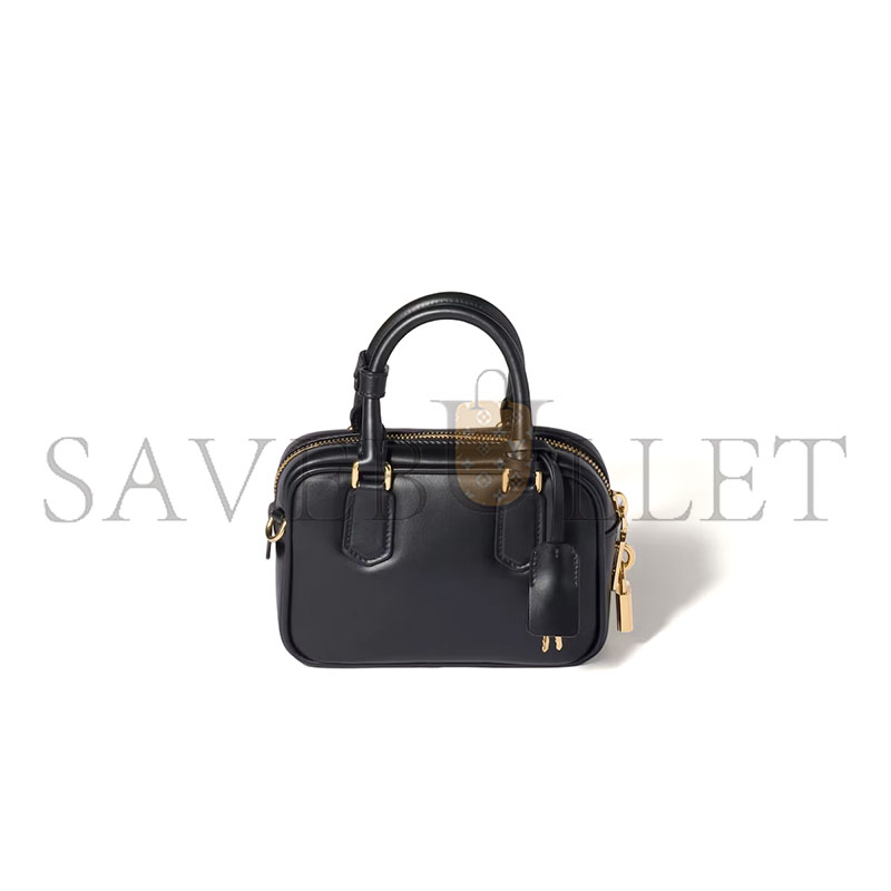 MIU MIU ARCADIE LEATHER HANDBAG 5BB123 (19*13*6cm)